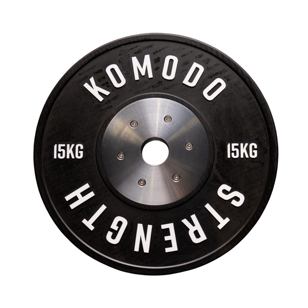 Competition Black Bumper Plate (single) with Bolts V3