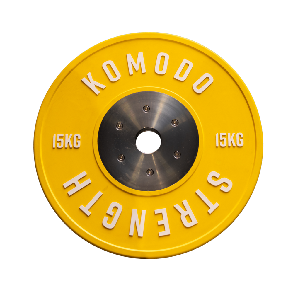 Competition Bumper Plates (single) with Bolts V4