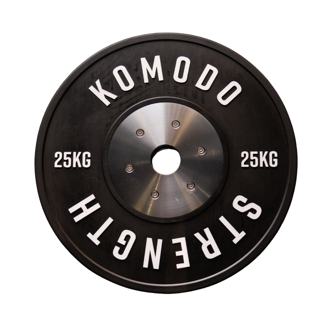 Competition Black Bumper Plates (single) with Bolts V3