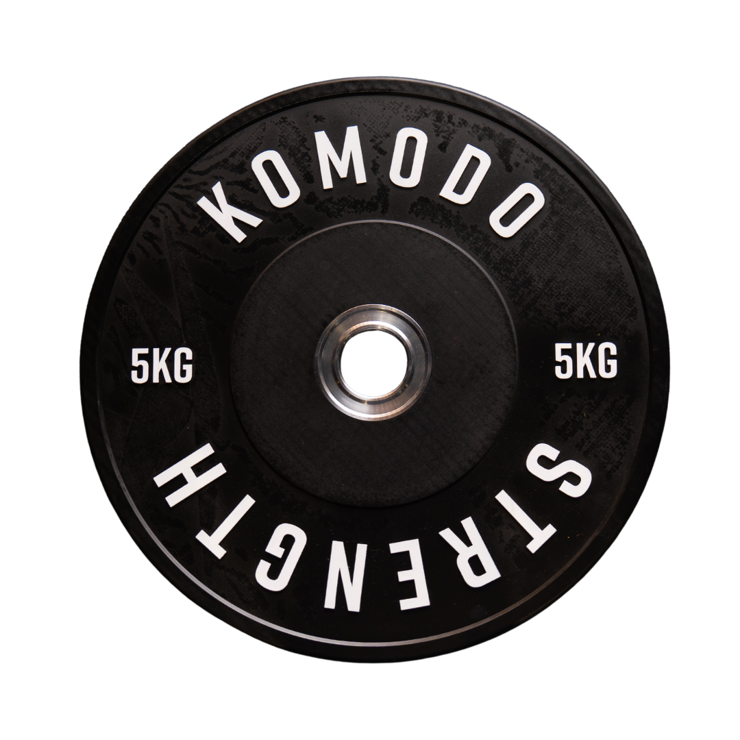 Competition Black Bumper Plates (single) with Bolts V3