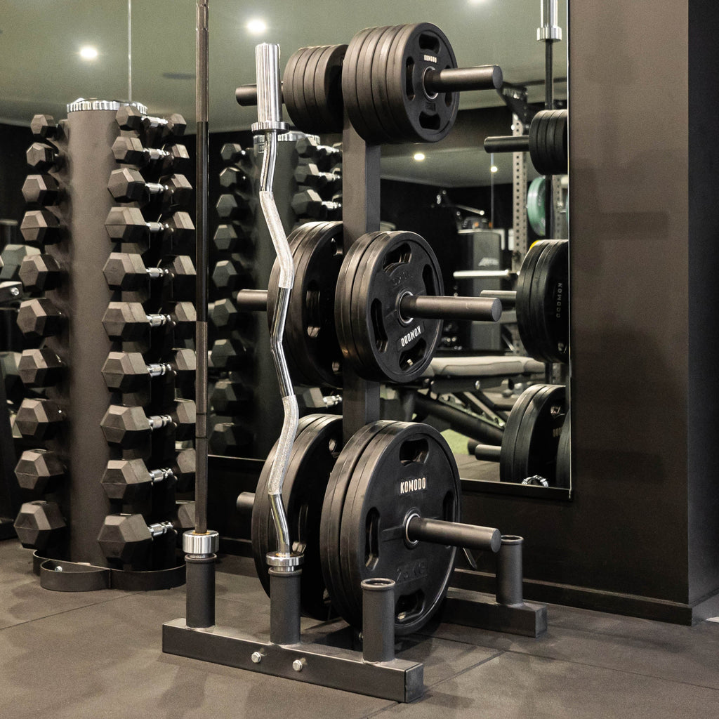 Olympic Bar and Weight Plate Rack