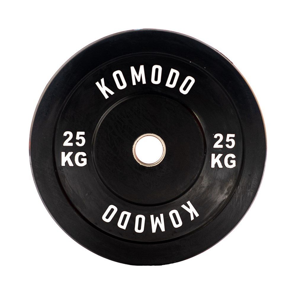 Black Rubber Bumper Plate 25kg
