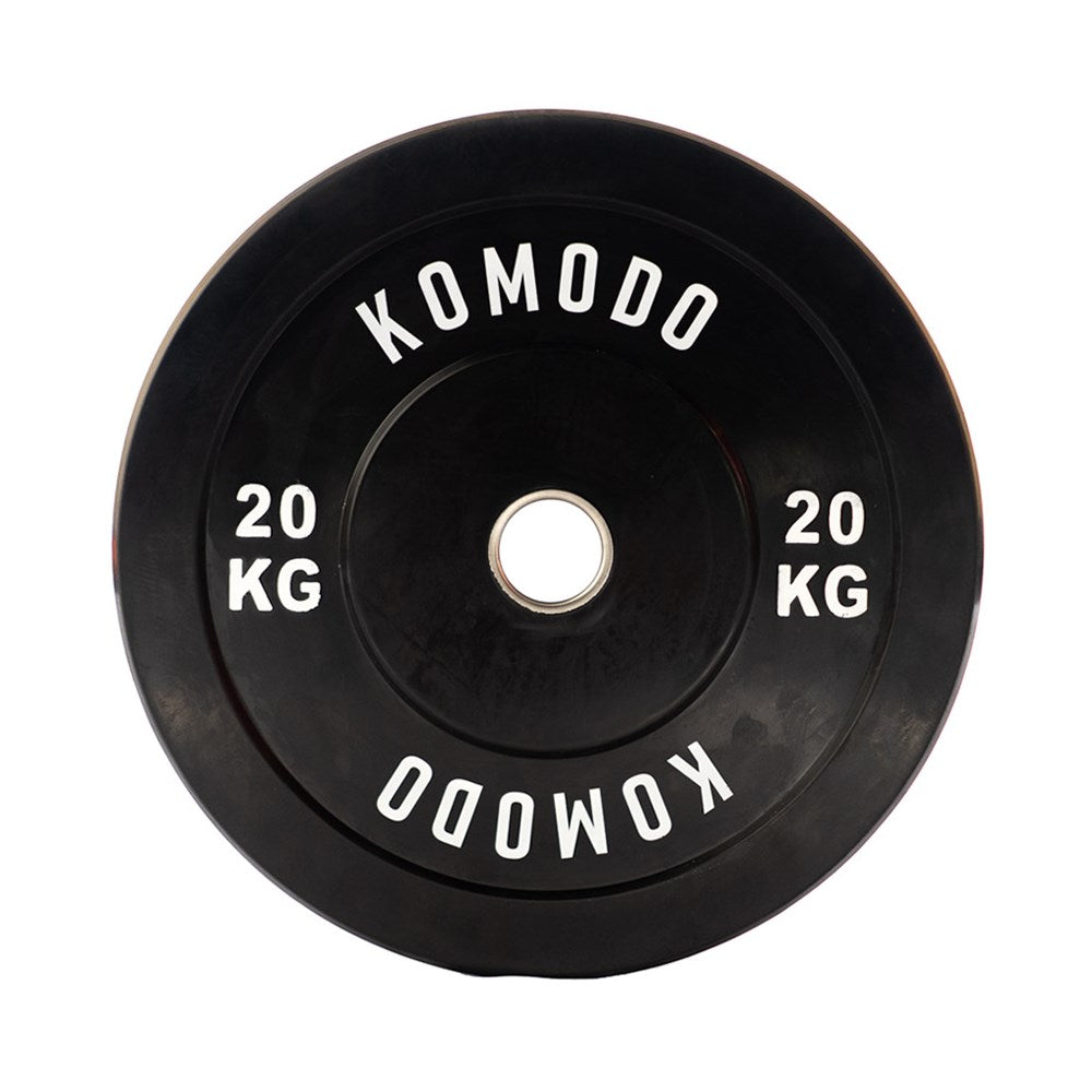 Black Rubber Bumper Plate 20kg