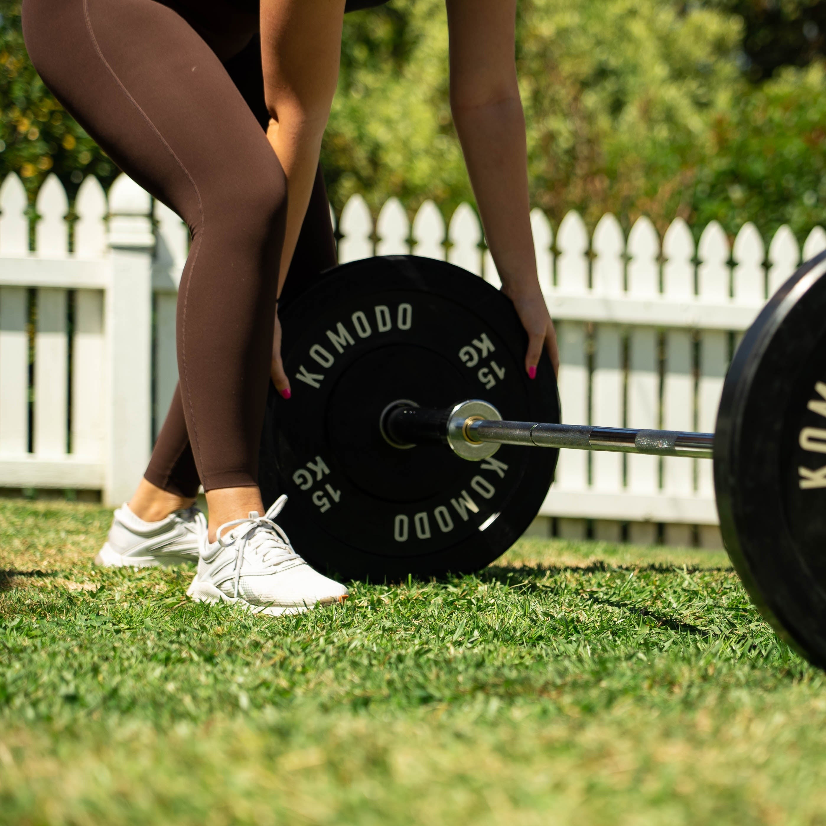 Black Rubber Bumper Plate 15kg