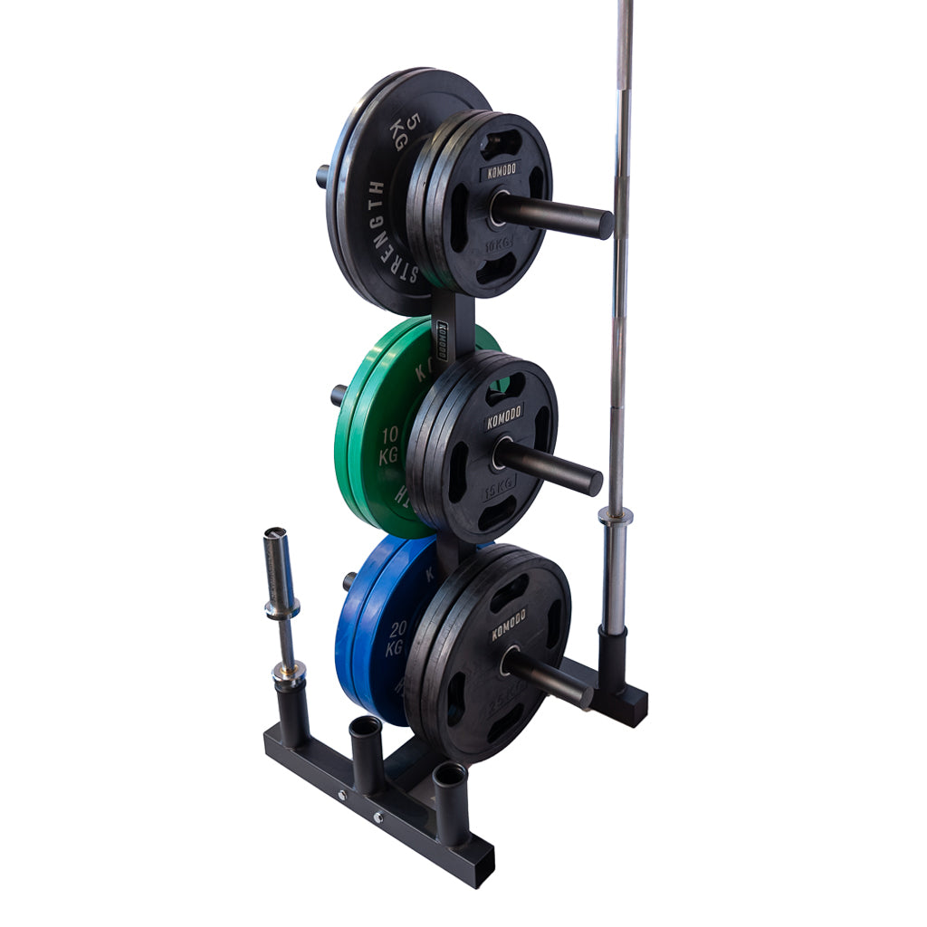 Olympic Bar and Weight Plate Rack