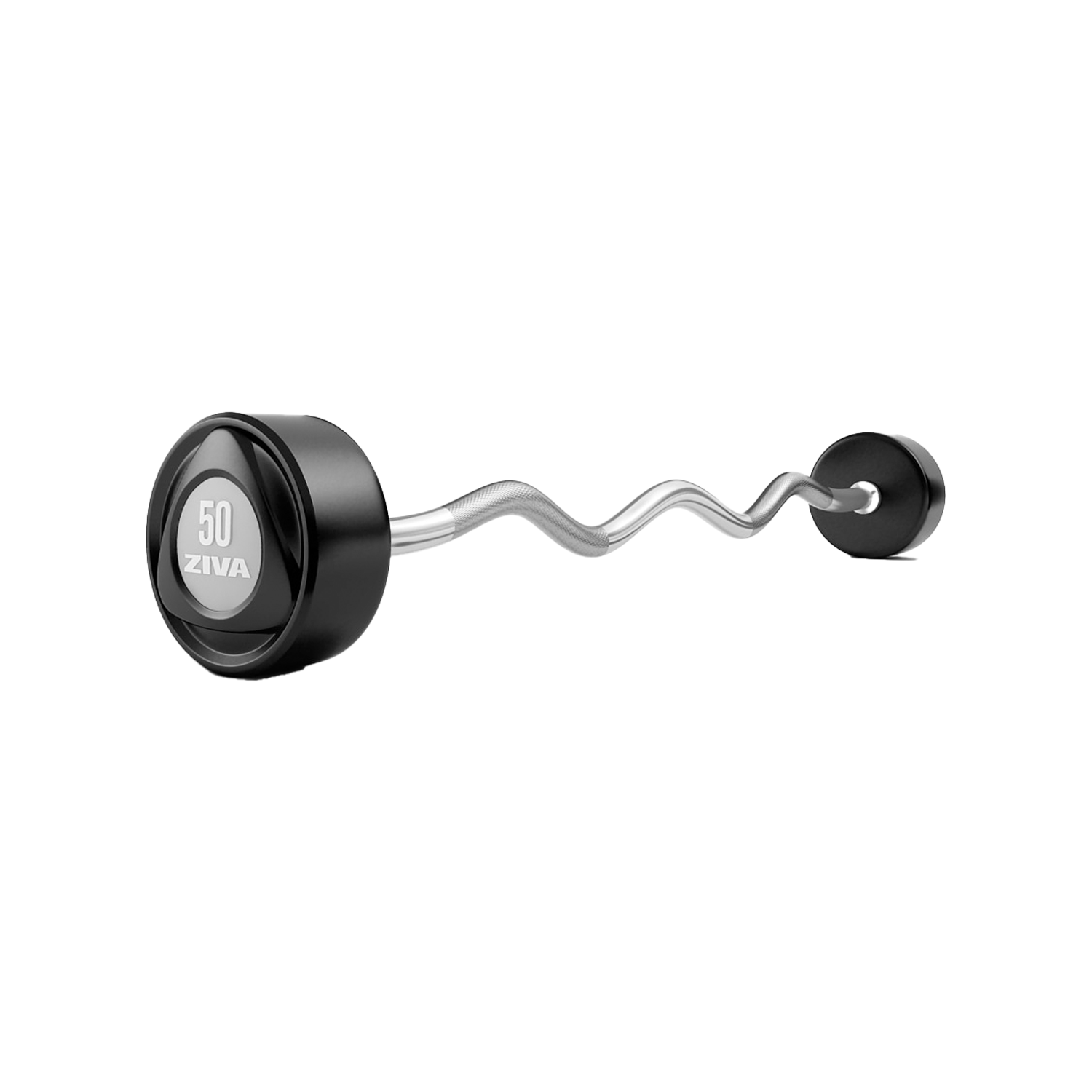 ZIVA Urethane EZ Curl Barbell