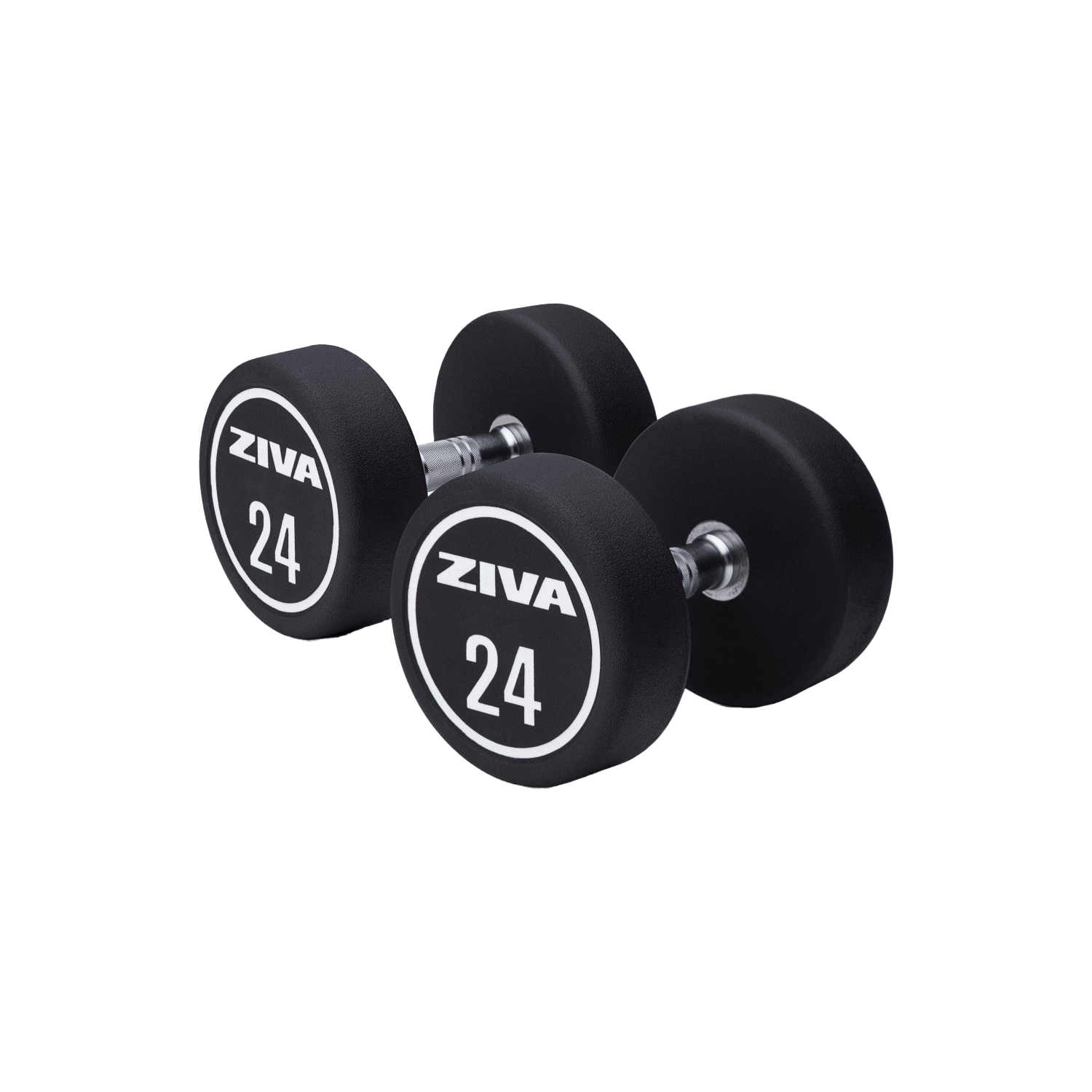 ZIVA Solid Steel Urethane Dumbbells